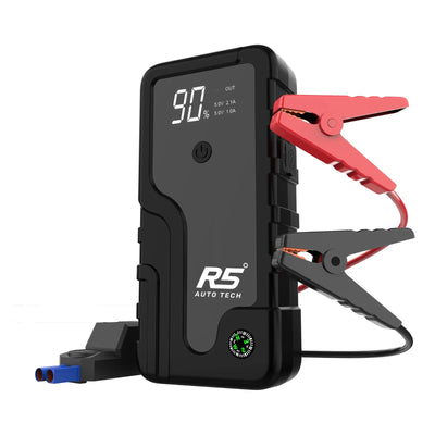 R5 Auto Tech 8000mAh Car Jump Starter – 6L Petrol & 4L Diesel