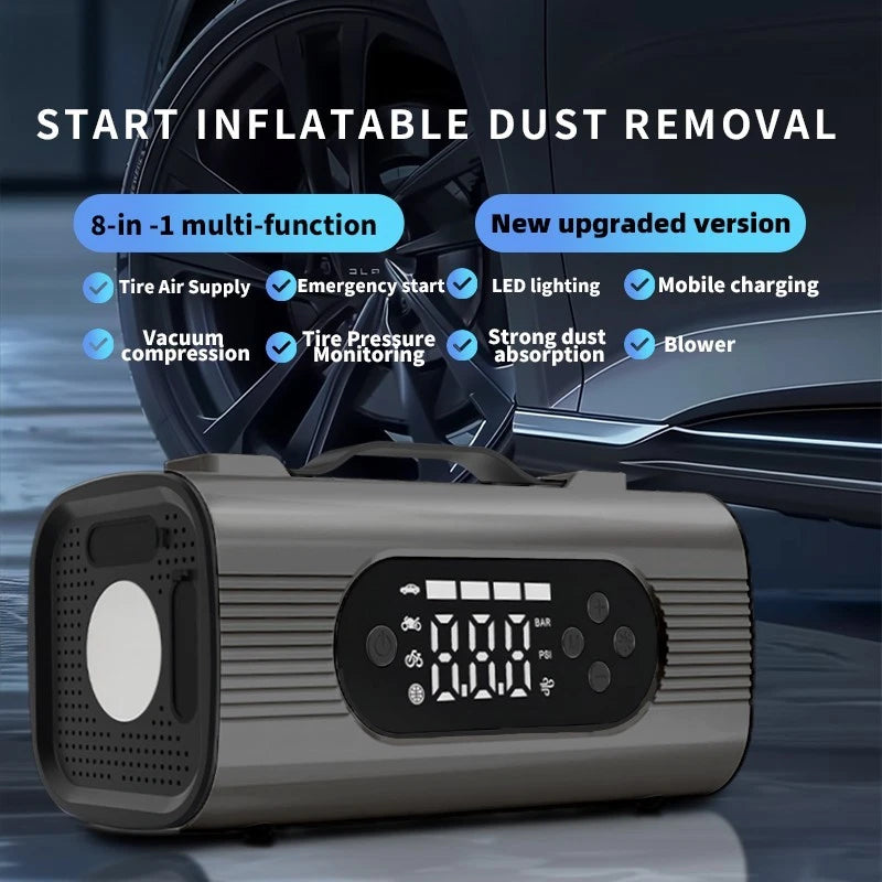 R5 Auto Tech 12000mAh 8-in-1 Car Jump Starter & Tyre Inflator